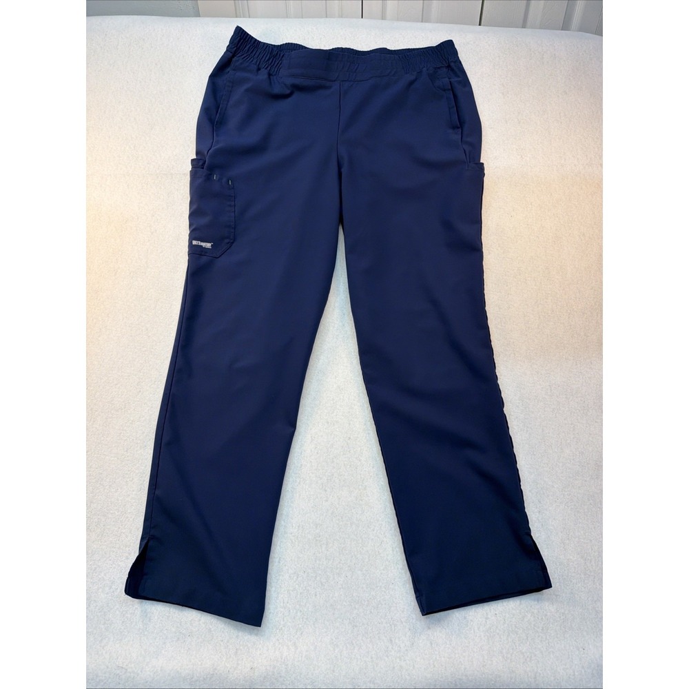 Grey's Anatomy Evolve Women's Cosmo 6 Pocket Scrub Pant Size XL Navy Blue